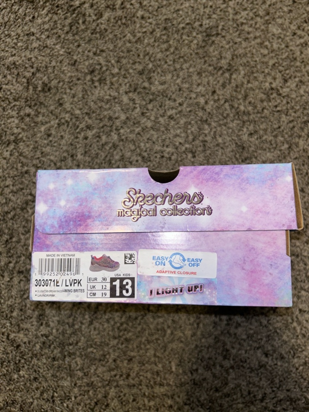 Skechers Magical Collection Kids' Shoe Box in Lavender Pink